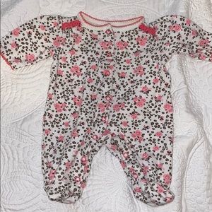 Baby Girl Button-Up Pajamas